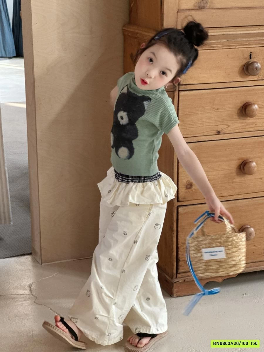 QUẦN SUÔNG CẠP VIỀN BÈO YUKIDS