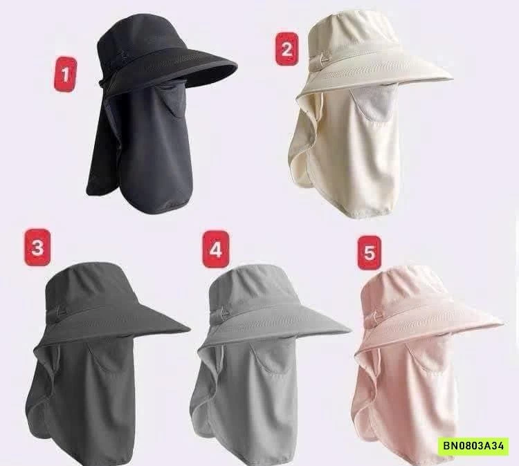MŨ CHỐNG NẮNG KÈM KHẨU TRANG