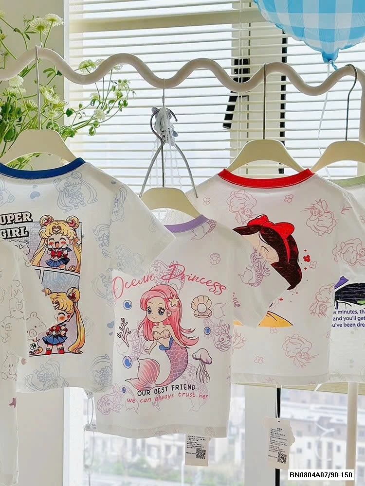 ÁO THUN VIỀN CỔ HOẠT HÌNH