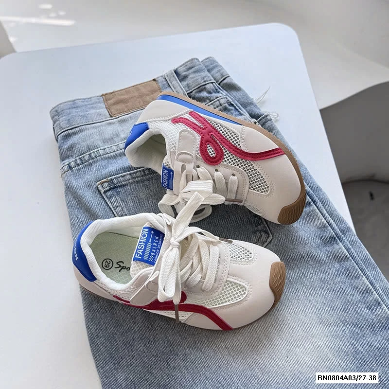 GIÀY LƯỚI BUỘC DÂY PHỐI SỌC