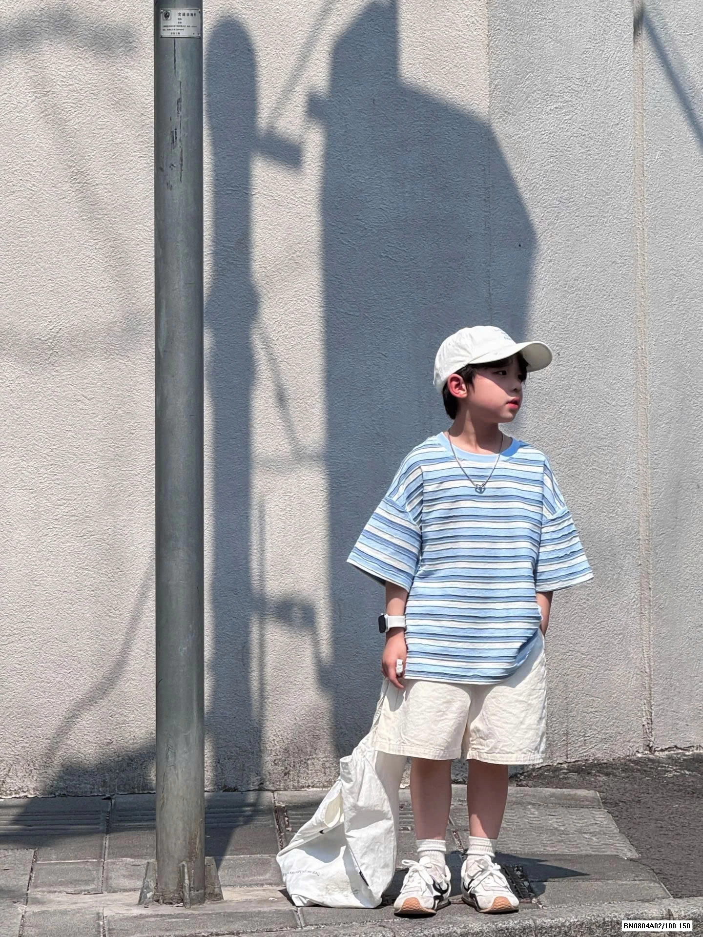 ÁO KẺ XANH MIX SHORT THÔ MỀM