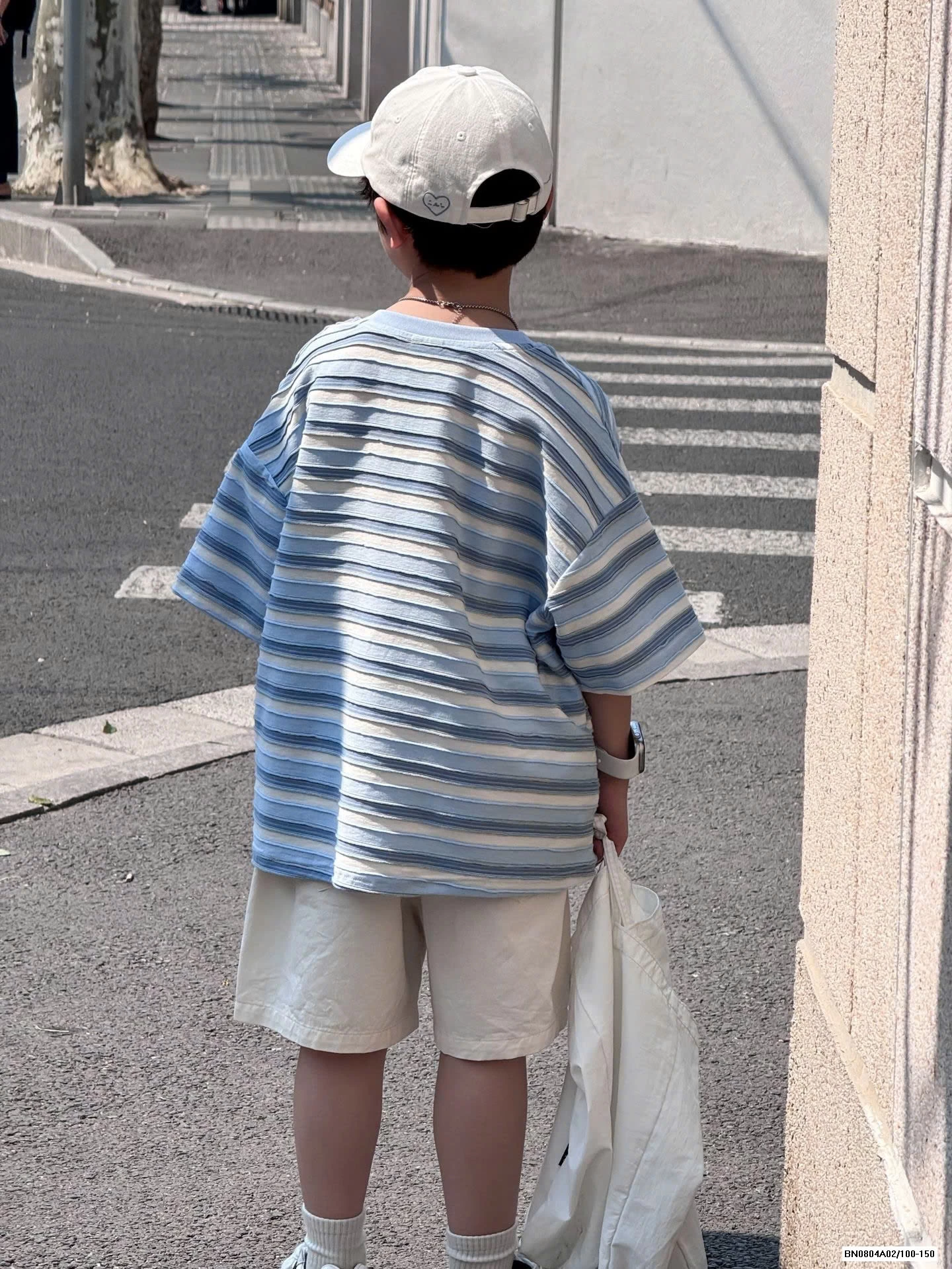 ÁO KẺ XANH MIX SHORT THÔ MỀM