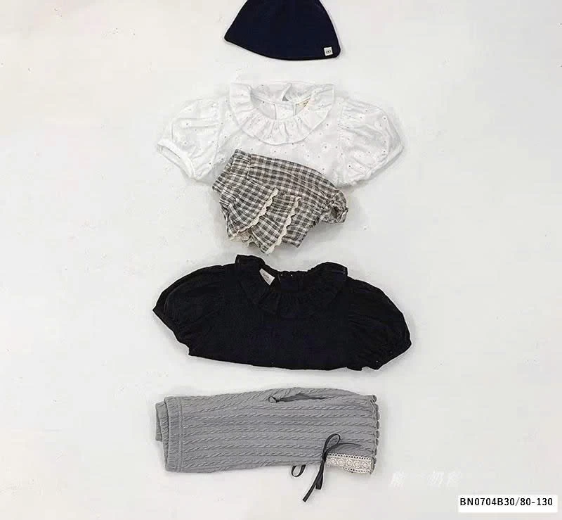 ÁO SƠ MI HOA THÊU TAY BỒNG NHÍ