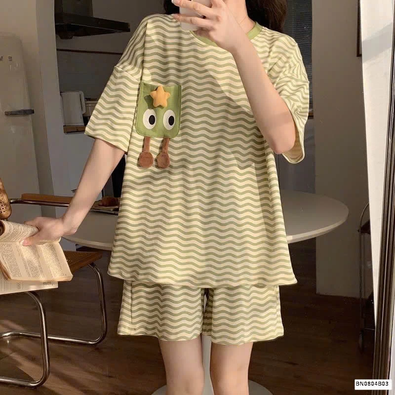 BỘ COTON CỘC TAY MẶC NHÀ