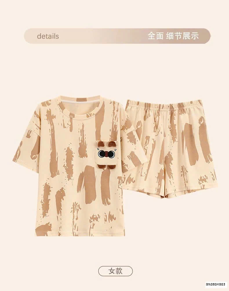 BỘ COTON CỘC TAY MẶC NHÀ