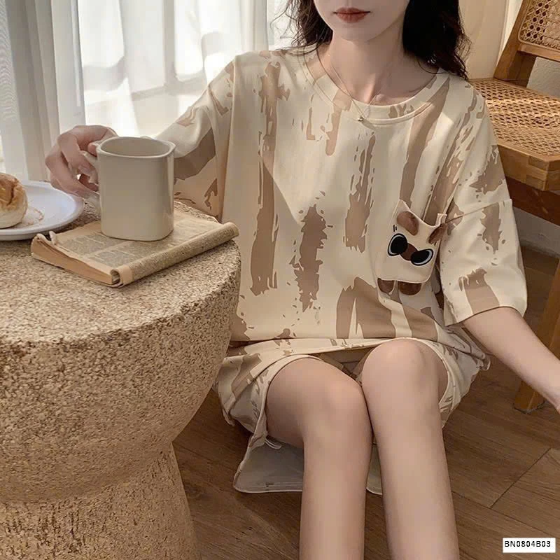 BỘ COTON CỘC TAY MẶC NHÀ