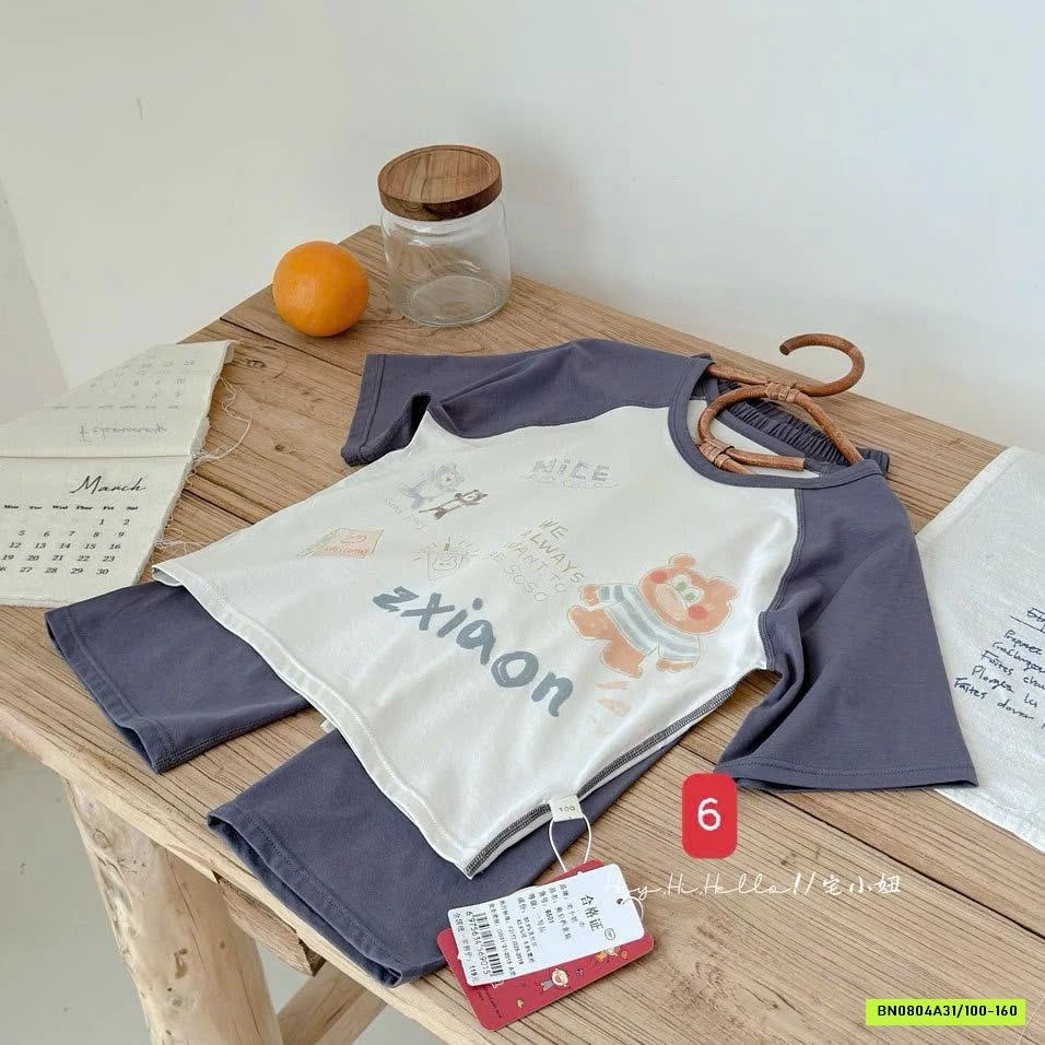 BỘ THUN LẠNH PHỐI MÀU TAY