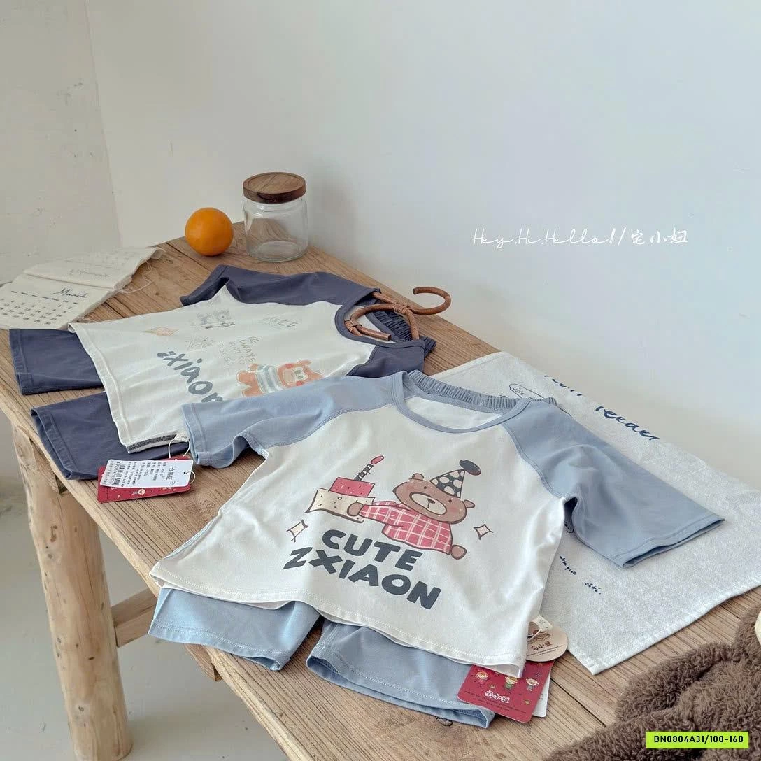 BỘ THUN LẠNH PHỐI MÀU TAY