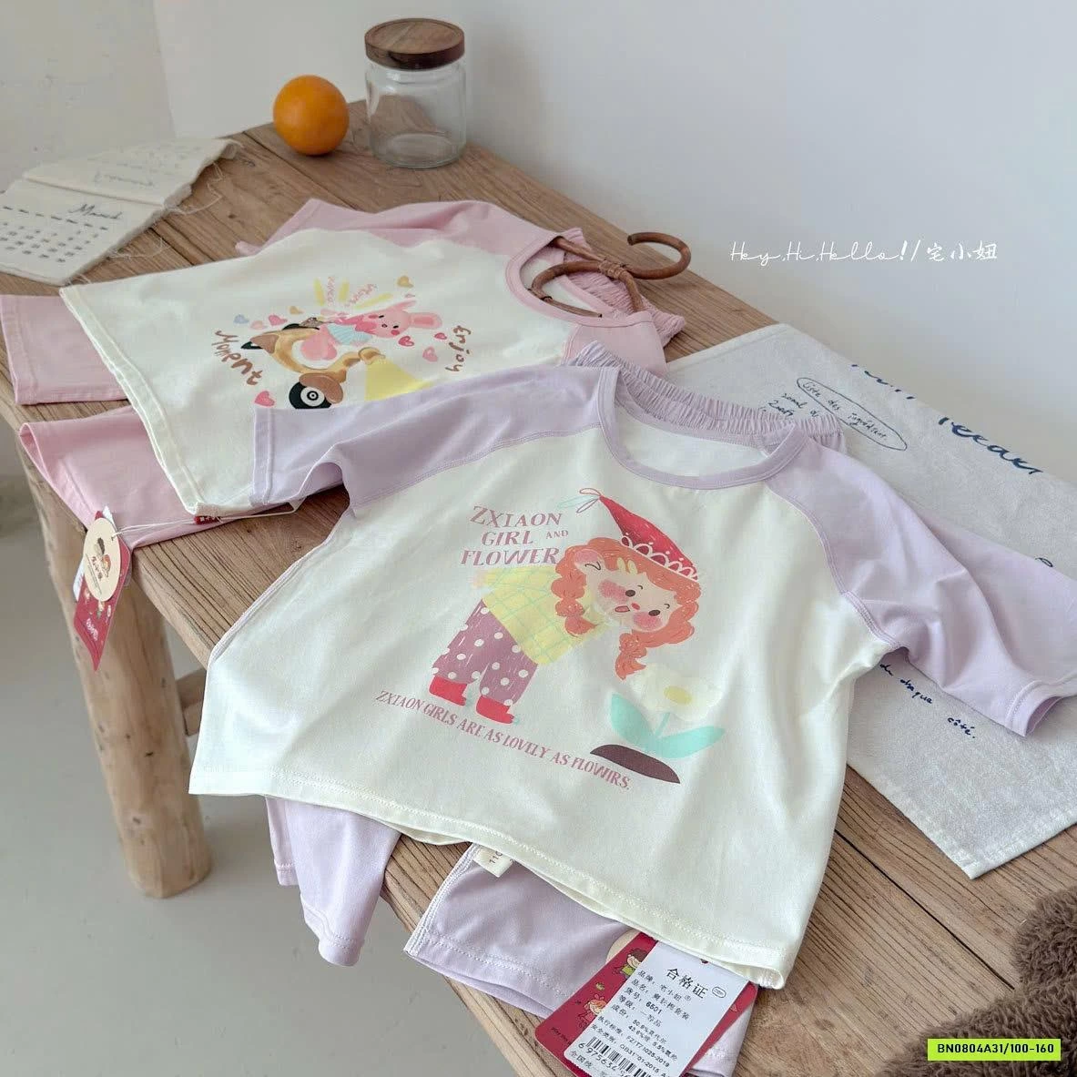 BỘ THUN LẠNH PHỐI MÀU TAY