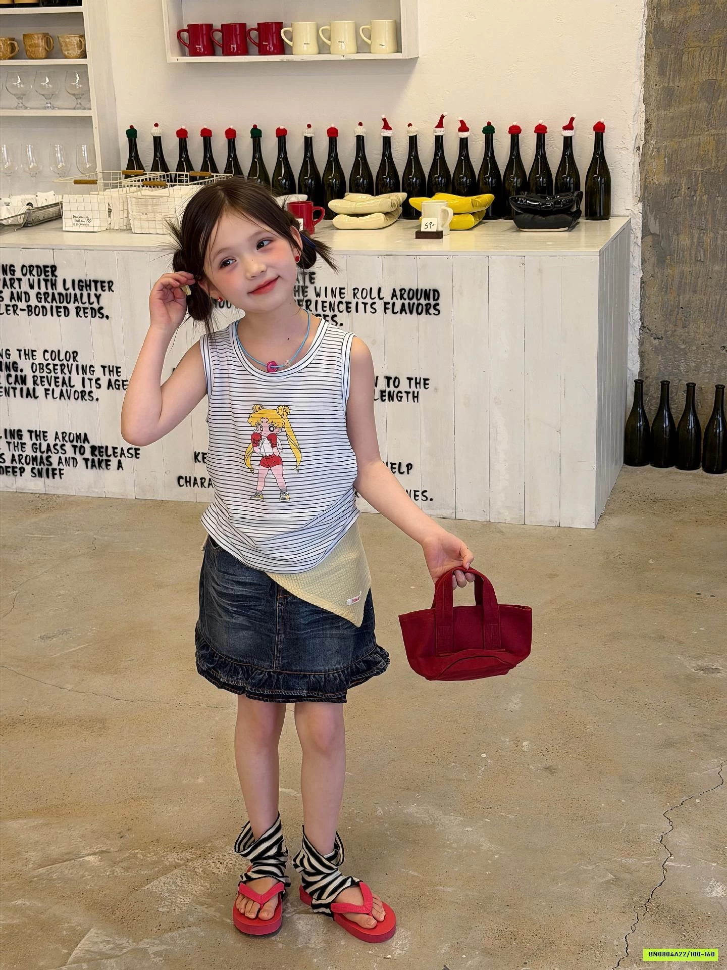 ÁO KẺ MIX CV JEANS ĐUÔI CÁ