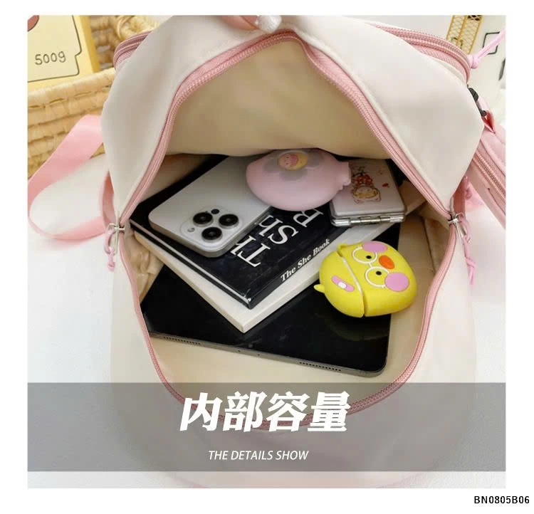 BALO VẢI TIỂU HỌC PHỐI MÀU CHỮ UP