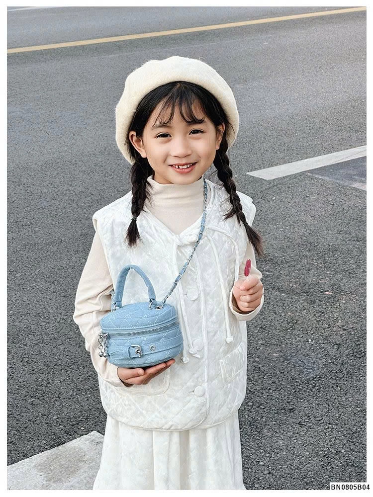 TÚI XÁCH DENIM THỜI TRANG MINI CHO BÉ