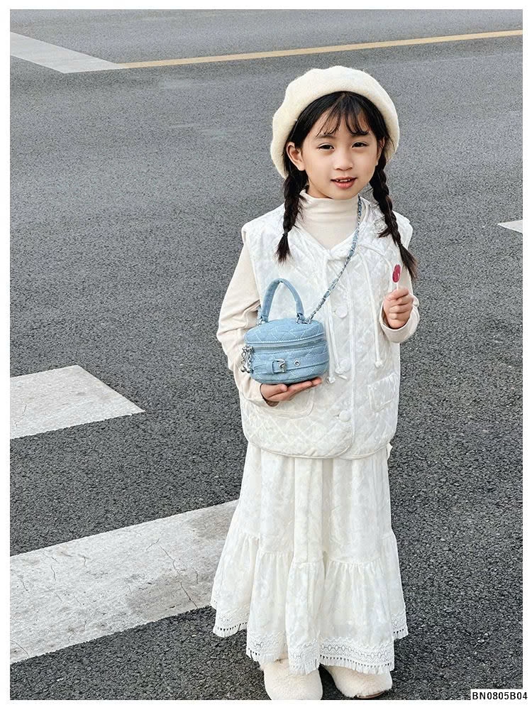 TÚI XÁCH DENIM THỜI TRANG MINI CHO BÉ