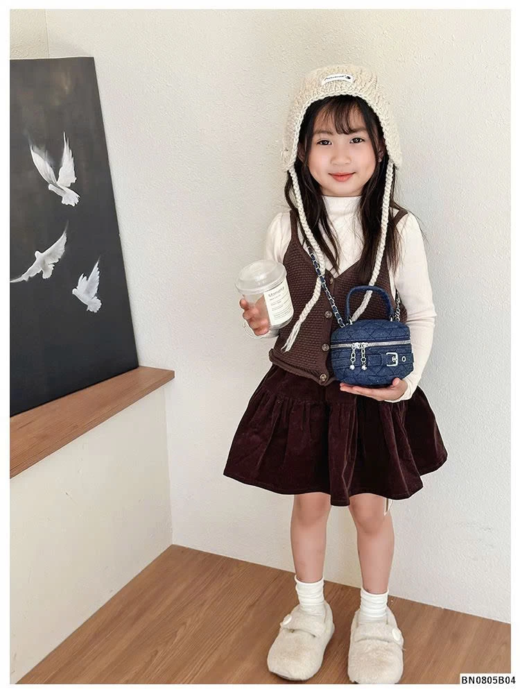 TÚI XÁCH DENIM THỜI TRANG MINI CHO BÉ