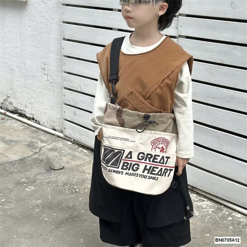 TÚI VẢI CANVAS IN CHỮ ĐEO CHÉO