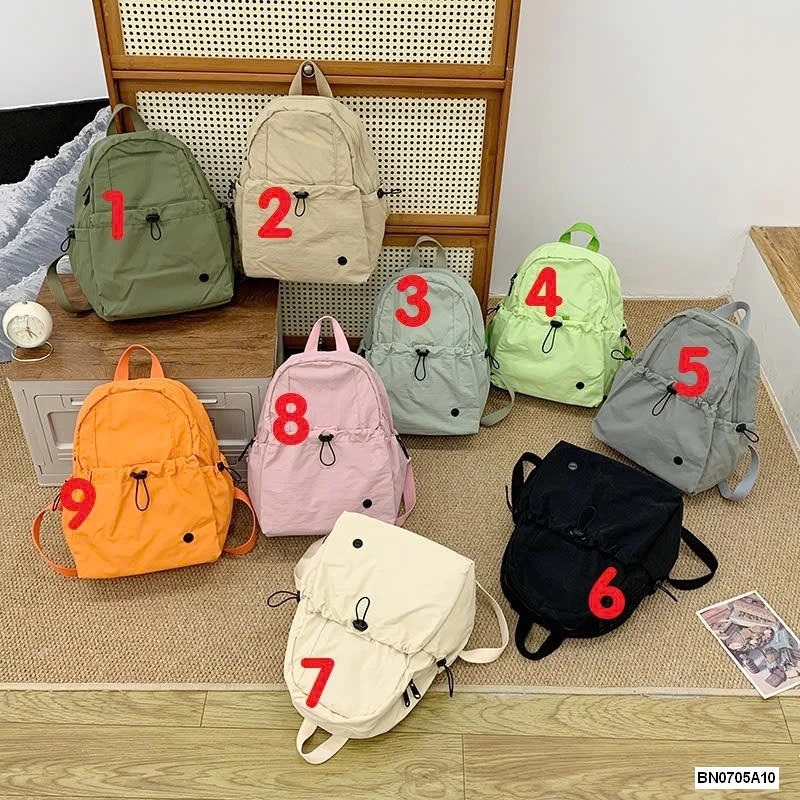 BALO VẢI GIÓ TRƠN MÀU