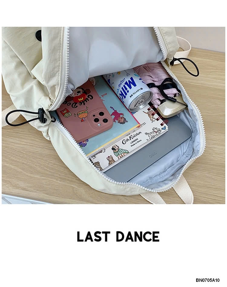 BALO VẢI GIÓ TRƠN MÀU