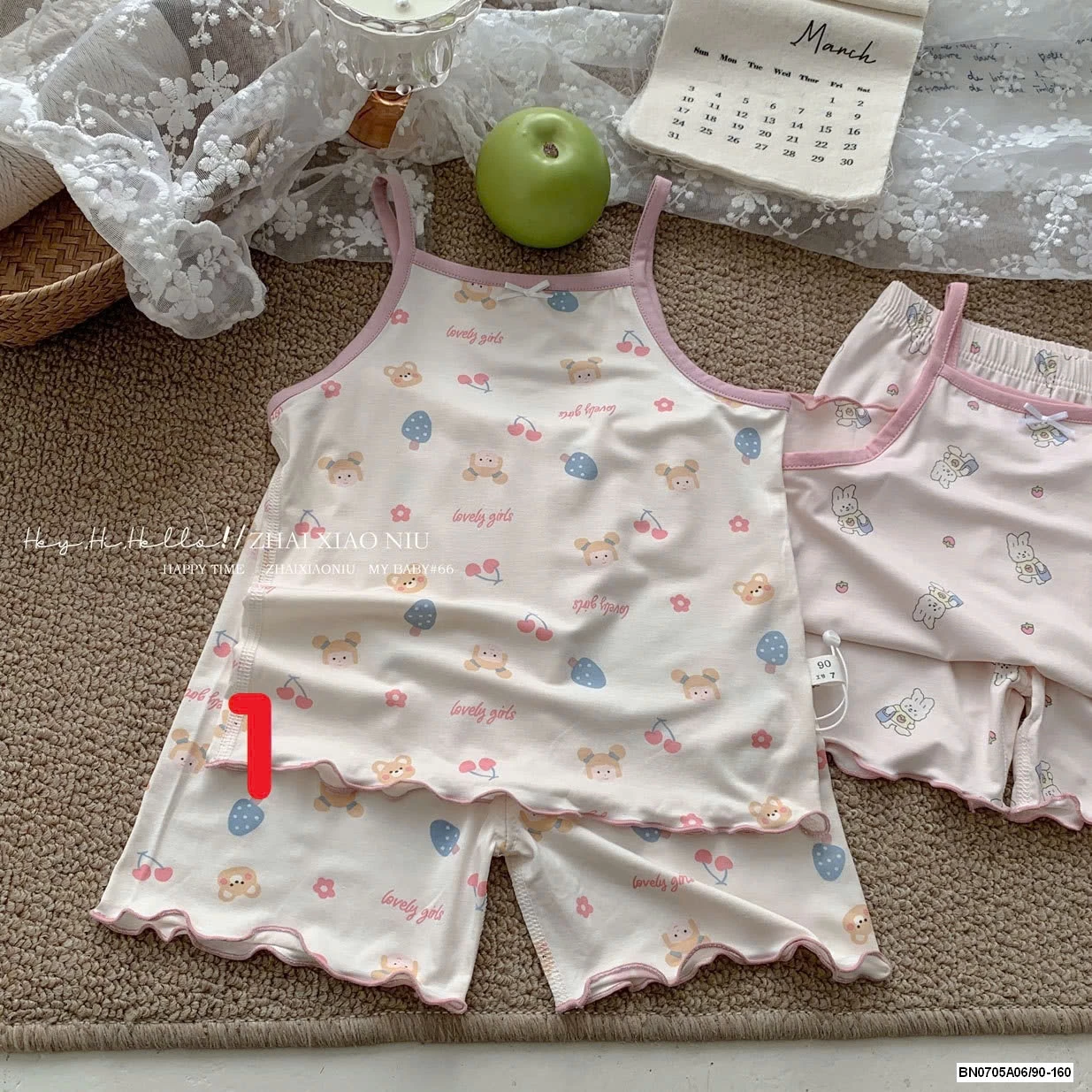 BỘ THUN LẠNH 2 DÂY DỄ THƯƠNG