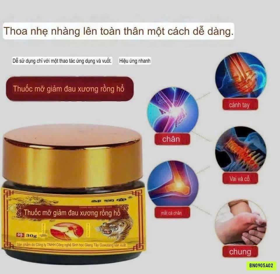 CAO XOA BÓP GIẢM ĐAU XƯƠNG KHỚP LONG HỔ