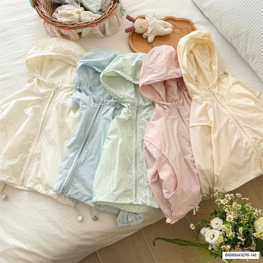 KHOÁC GIÓ MỎNG CHỐNG NẮNG TRƠN MÀU