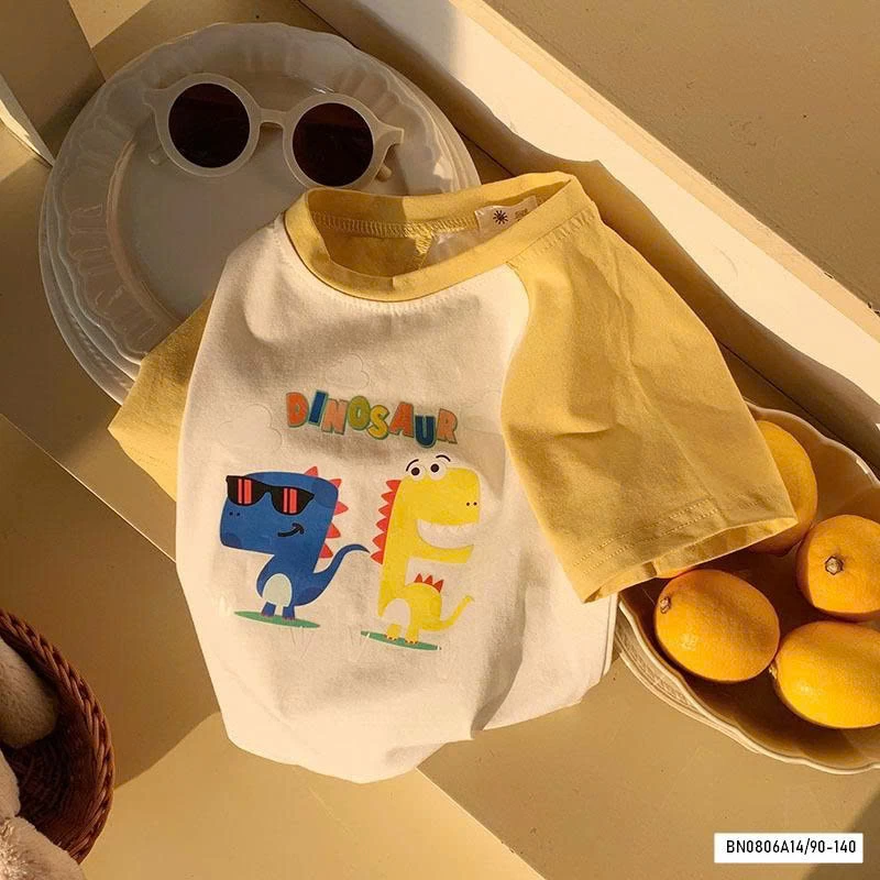 ÁO THUN PHỐI MÀU TAY 7 MẪU