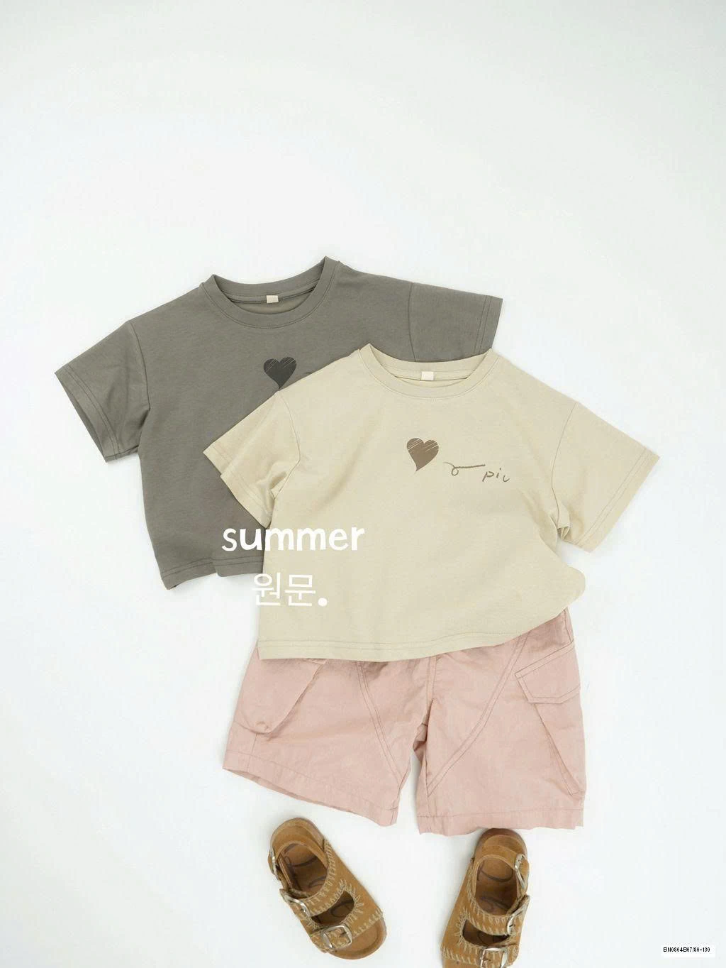 ÁO THUN TRƠN HÀN QUỐC HÌNH TRÁI TIM