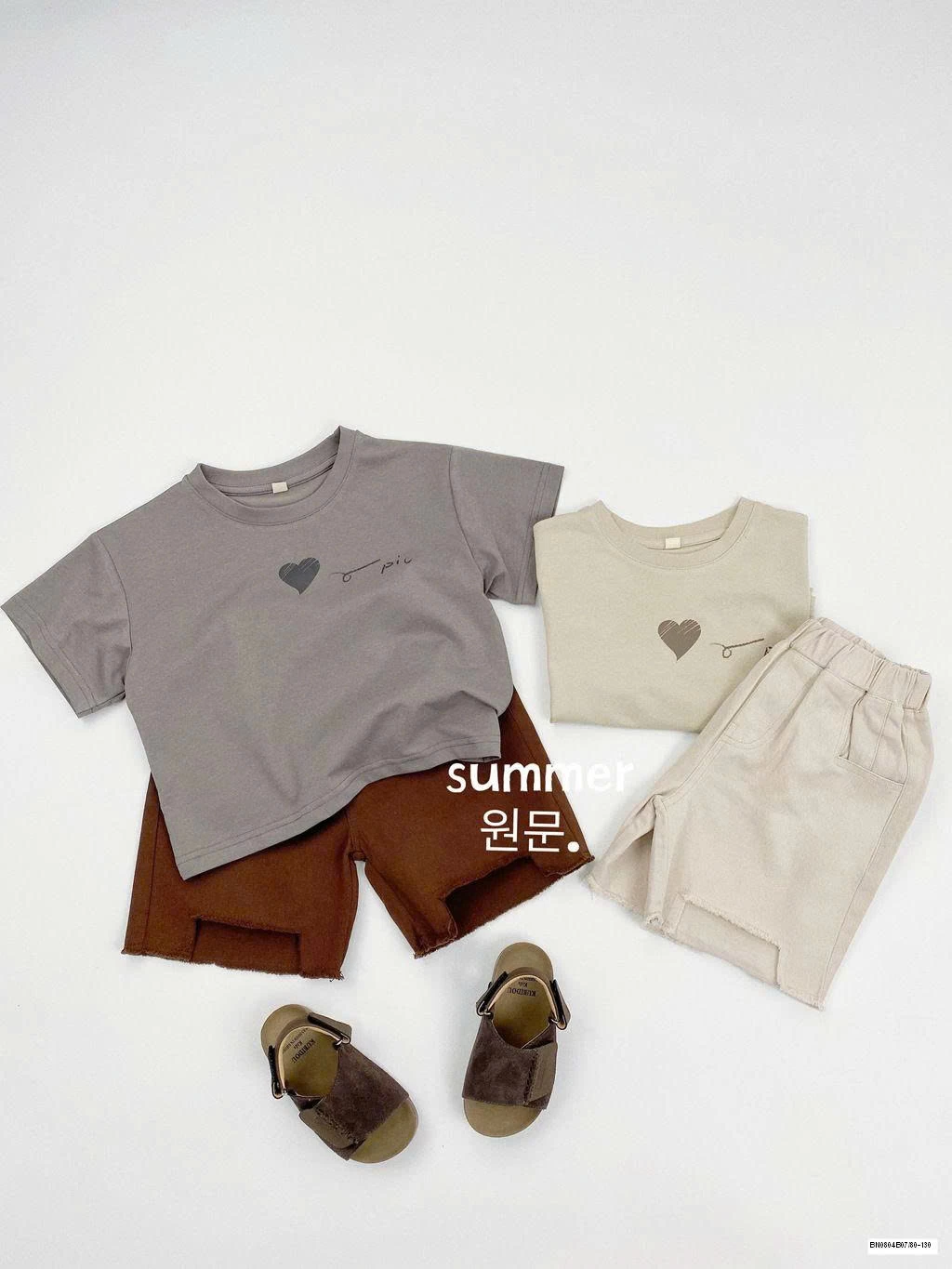 ÁO THUN TRƠN HÀN QUỐC HÌNH TRÁI TIM