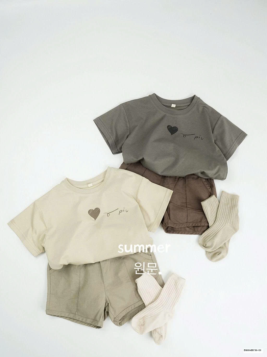 ÁO THUN TRƠN HÀN QUỐC HÌNH TRÁI TIM