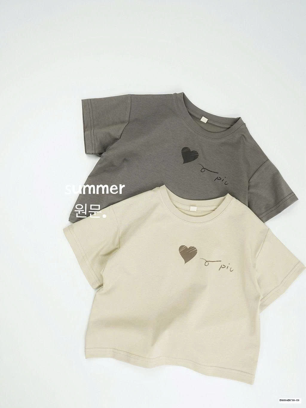 ÁO THUN TRƠN HÀN QUỐC HÌNH TRÁI TIM