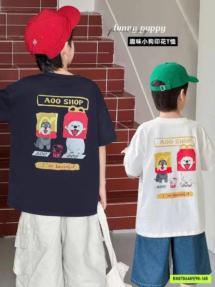 ÁO THUN IN HÌNH LƯNG AOAOKIDS