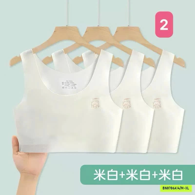 SET 3 ÁO LÓT TÀNG HÌNH CHO BÉ GÁI