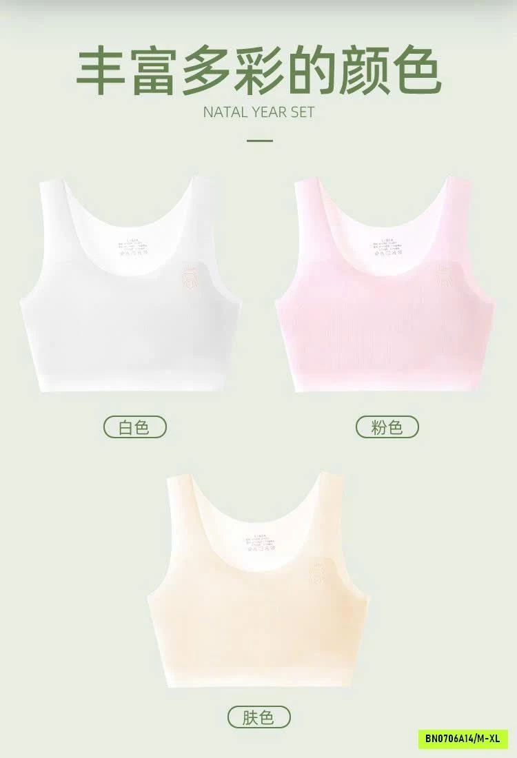SET 3 ÁO LÓT TÀNG HÌNH CHO BÉ GÁI