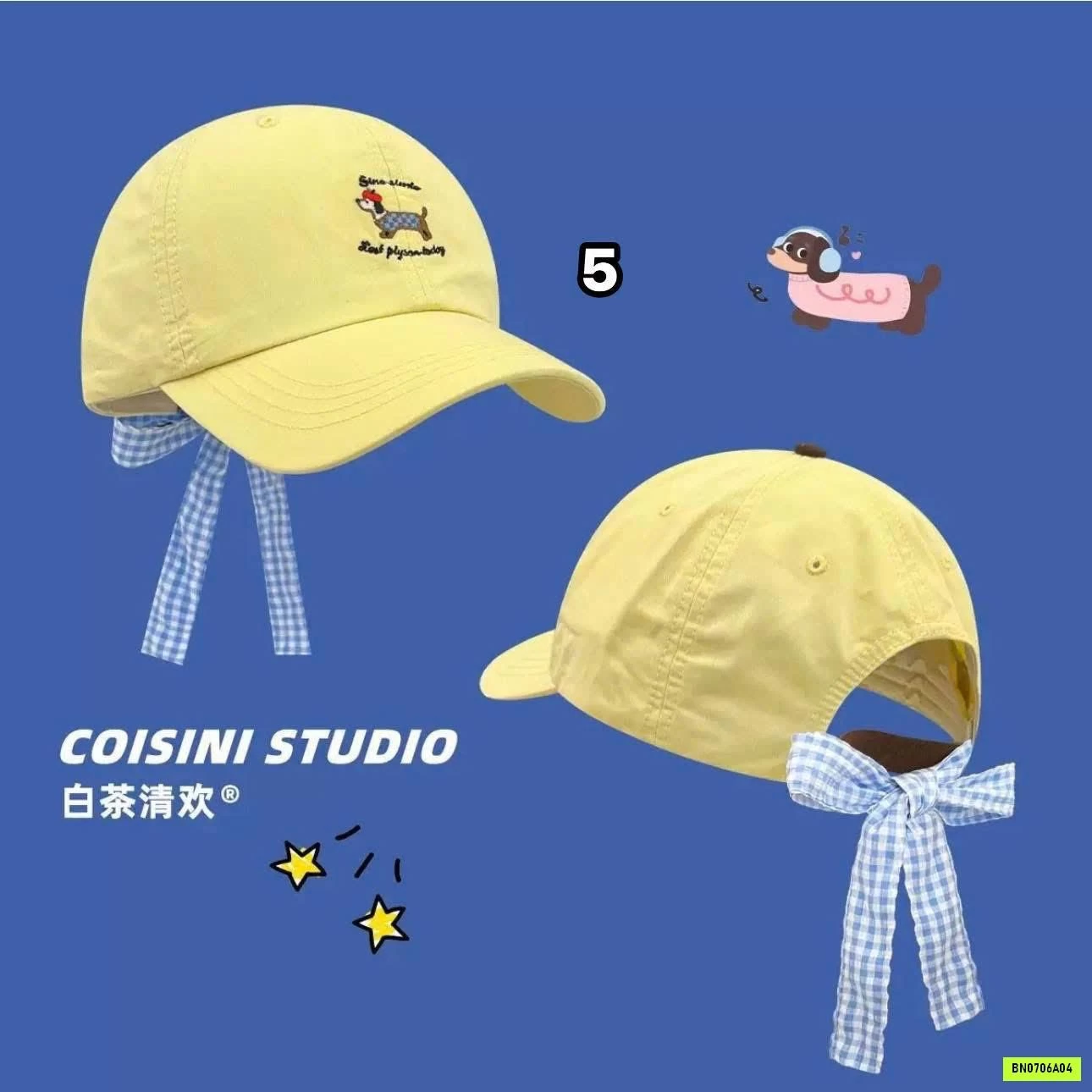NÓN LƯỠI TRAI PHỐI NƠ SIÊU ĐÁNG YÊU