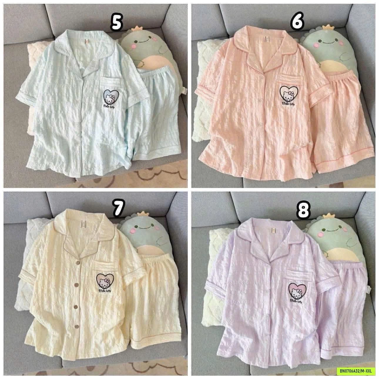 PIZAMA CỘC THÊU NGỰC