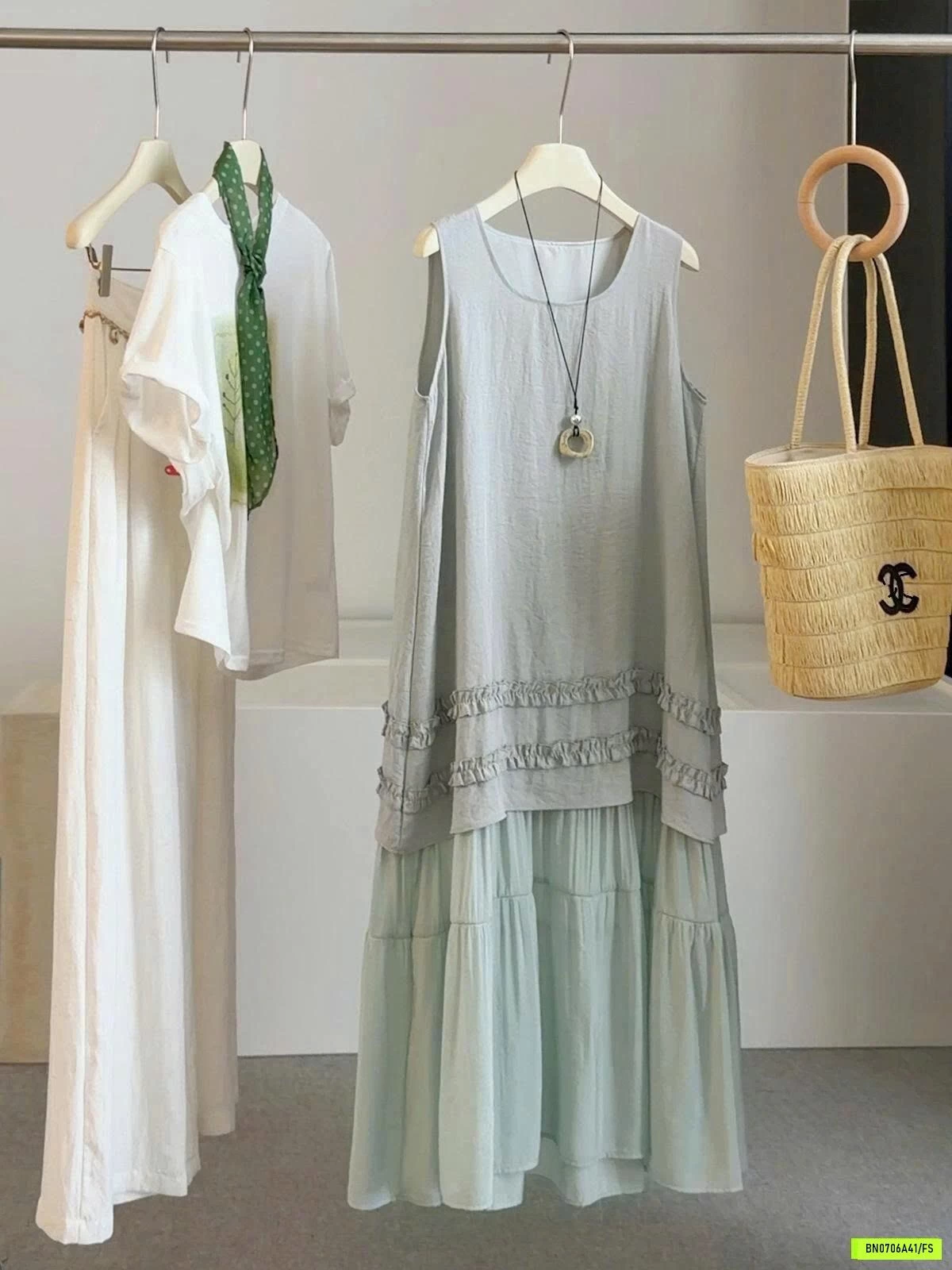 VÁY PHỐI VIỀN BÈO ANNA