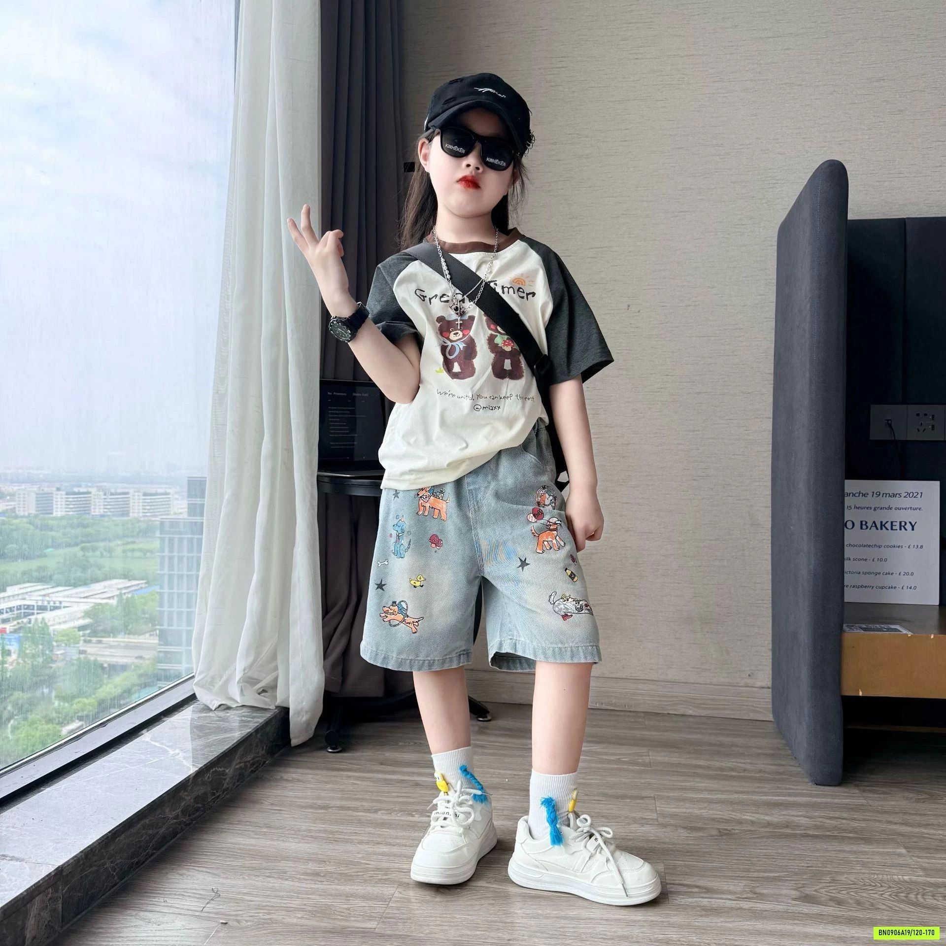 ÁO GẤU MIX SHORT CÚN