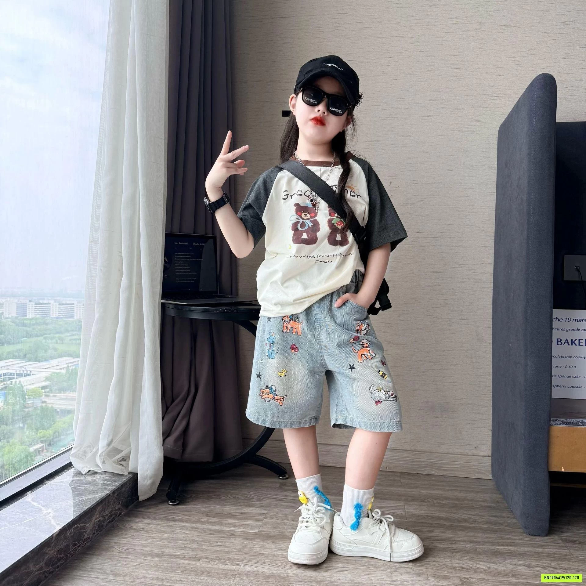 ÁO GẤU MIX SHORT CÚN