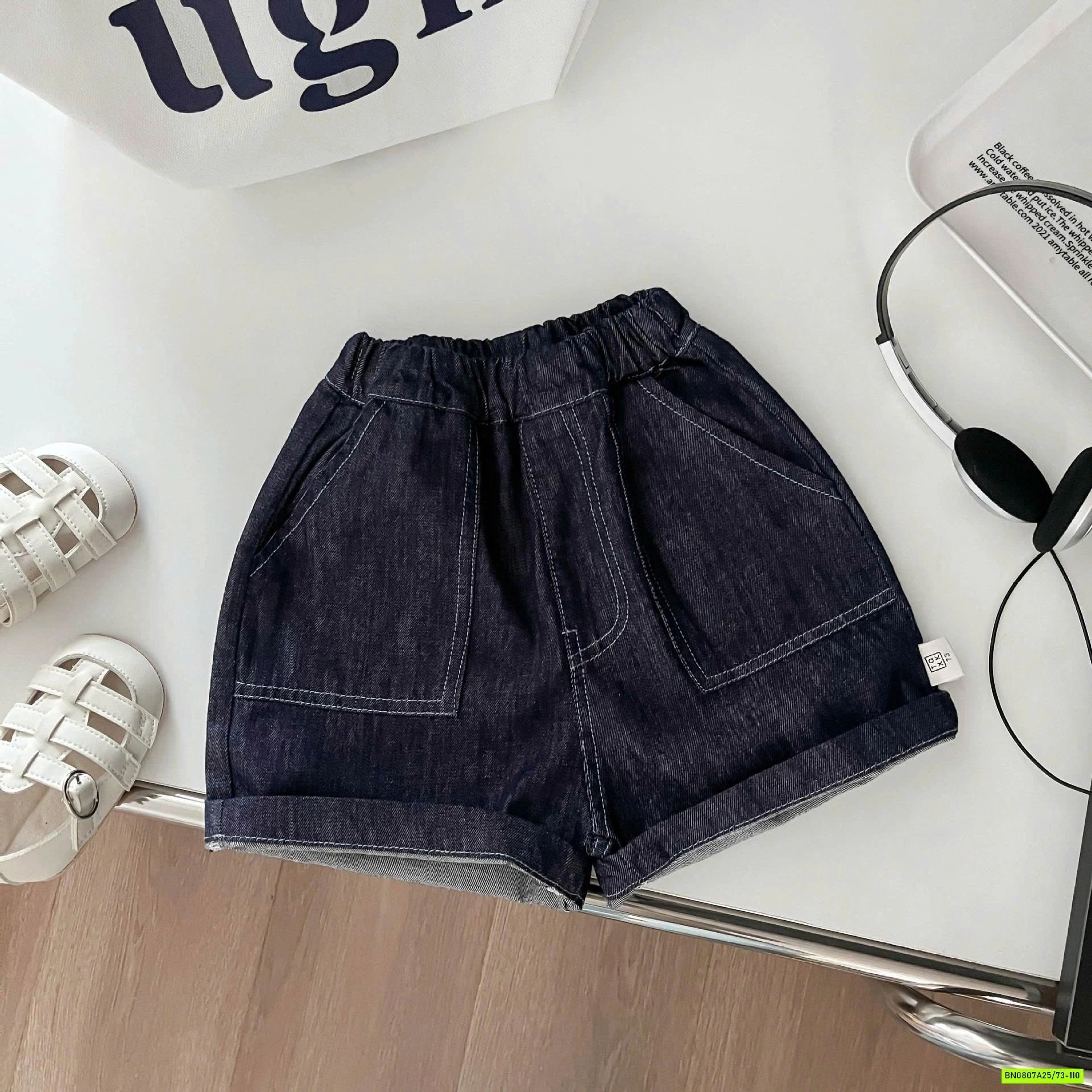 SÉT ÁO MIX SHORT DENIM SZ NHÍ