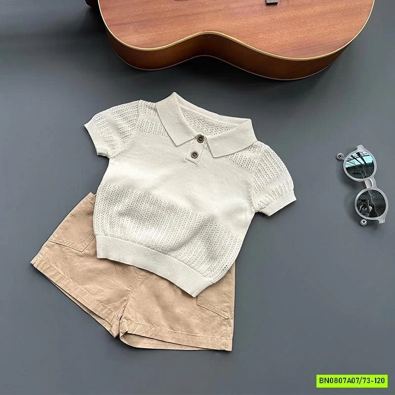 POLO MONTOGHI MIX SHORT THÔ