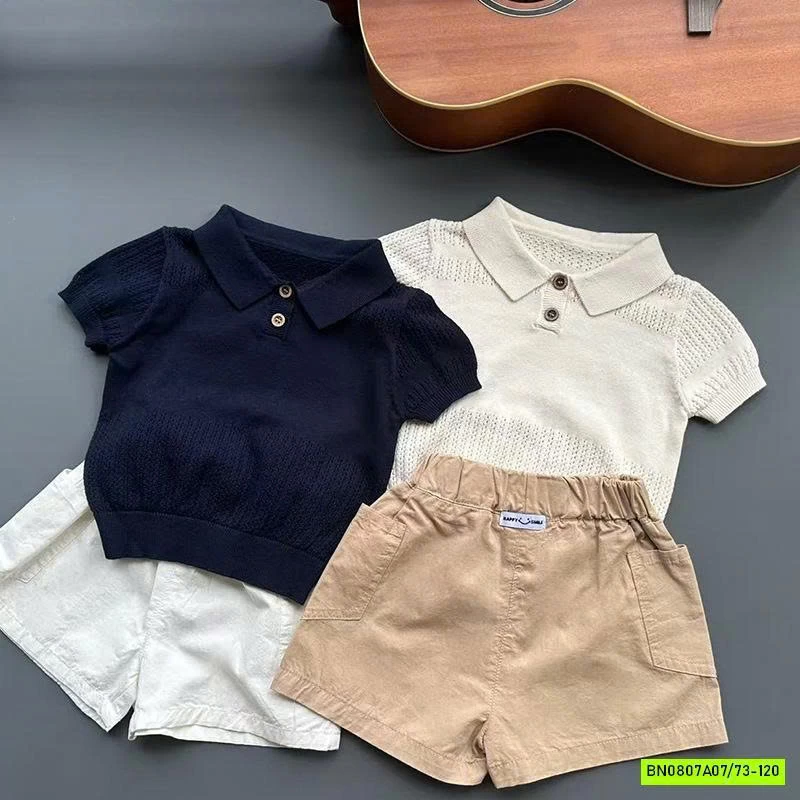 POLO MONTOGHI MIX SHORT THÔ