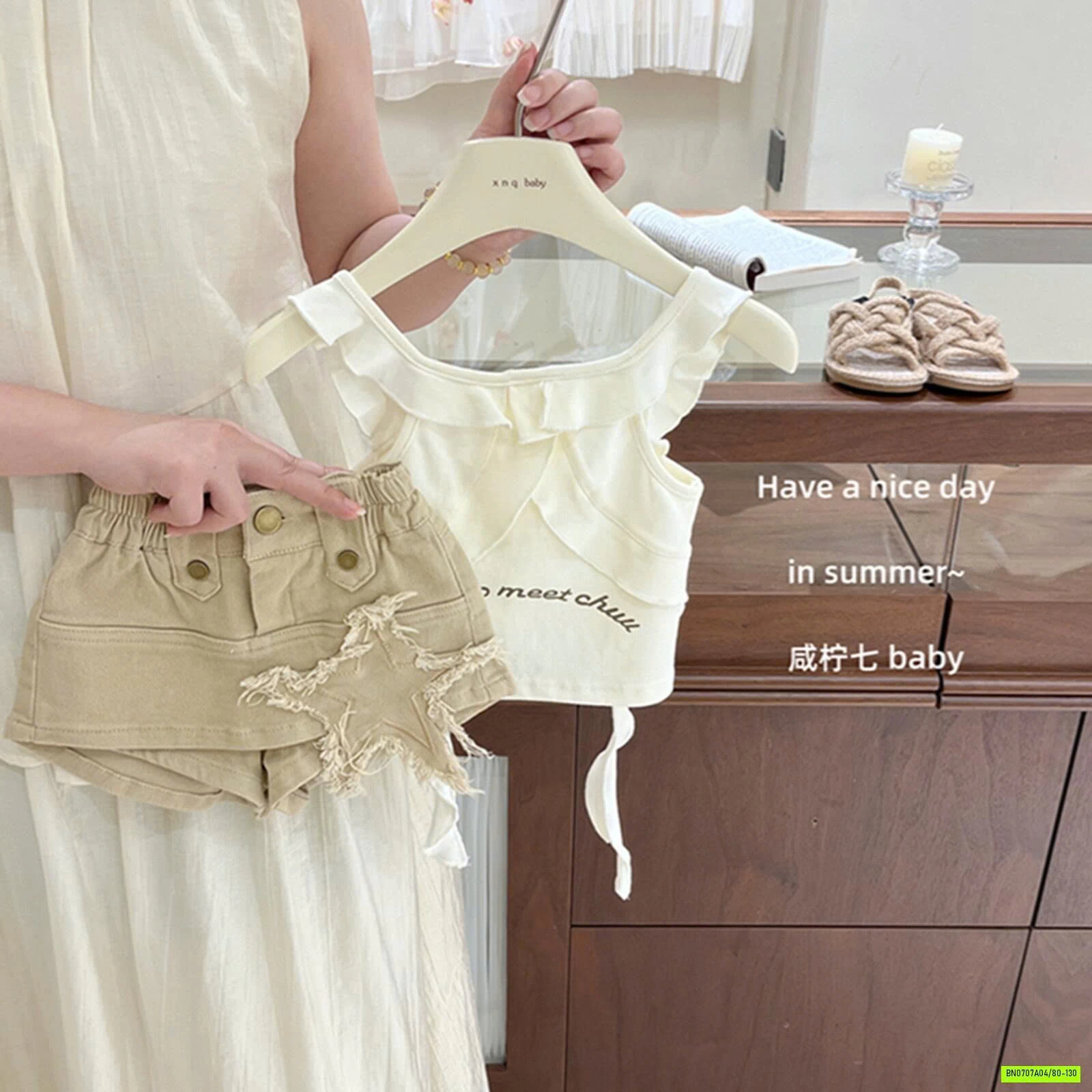 SÉT ÁO BÈO MIX SHORT QUẦN VÁY TBABY