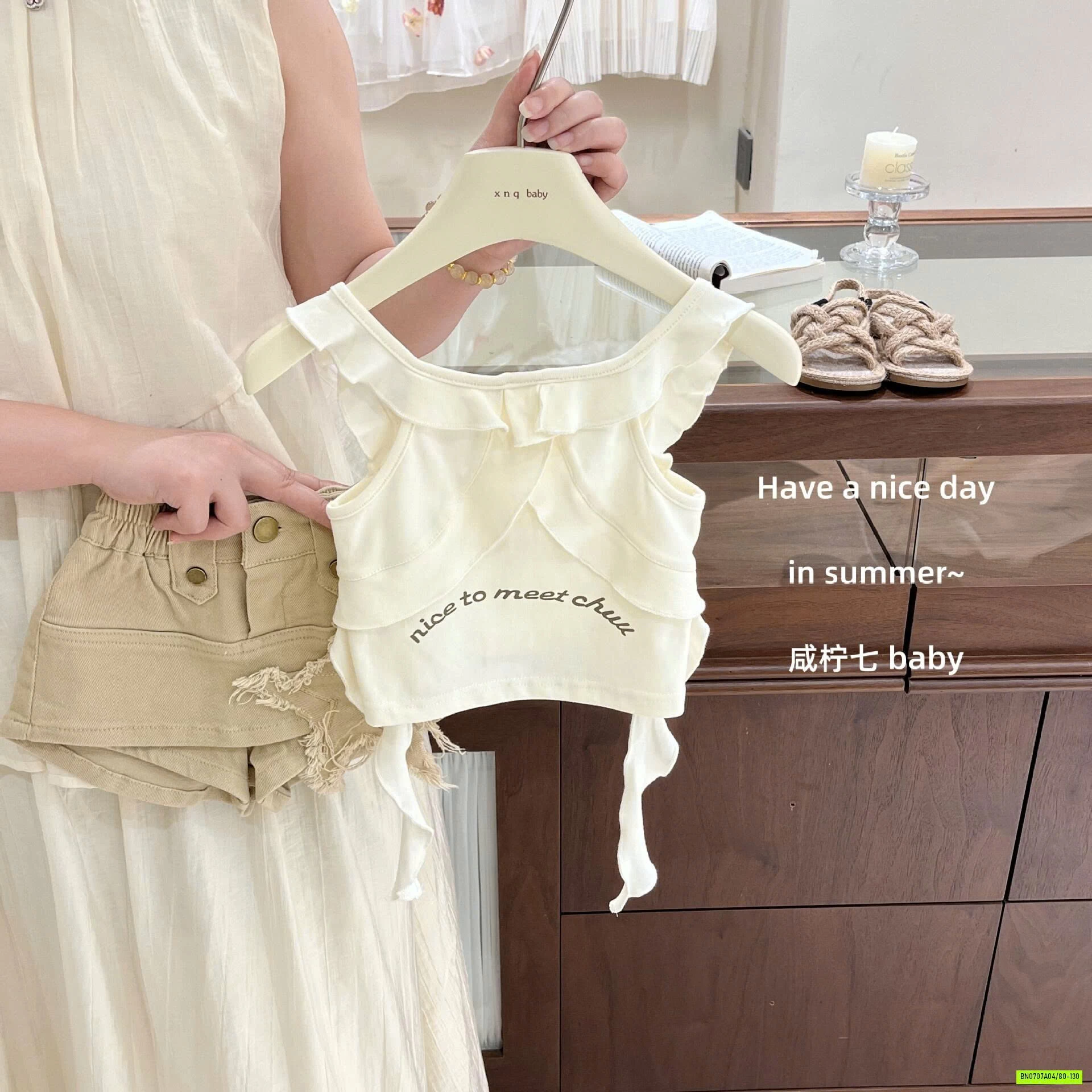 SÉT ÁO BÈO MIX SHORT QUẦN VÁY TBABY
