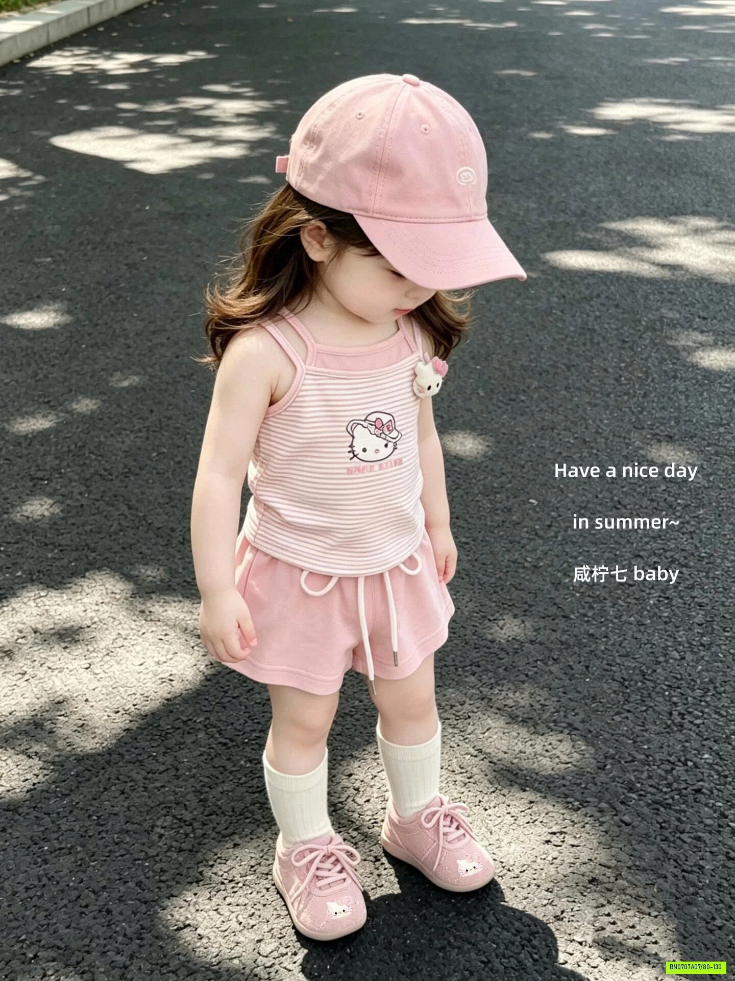 SÉT 2 DÂY KITTY HỒNG TBABY