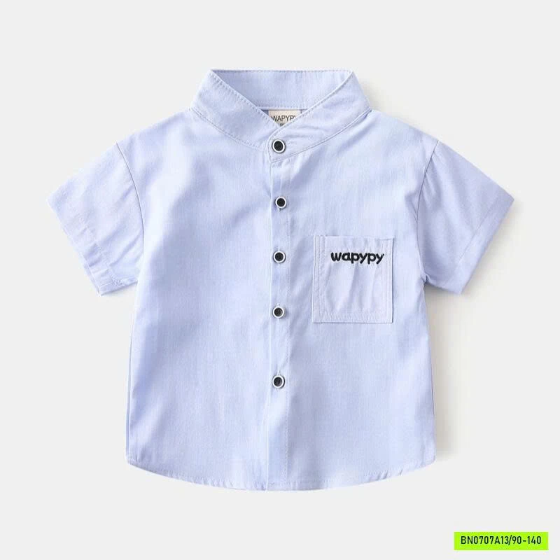 SƠ MI CỔ TRỤ TÚI NGỰC WAPPY