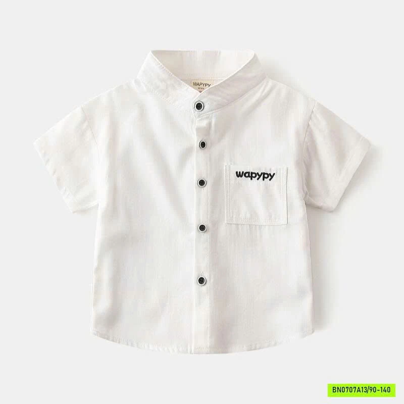 SƠ MI CỔ TRỤ TÚI NGỰC WAPPY
