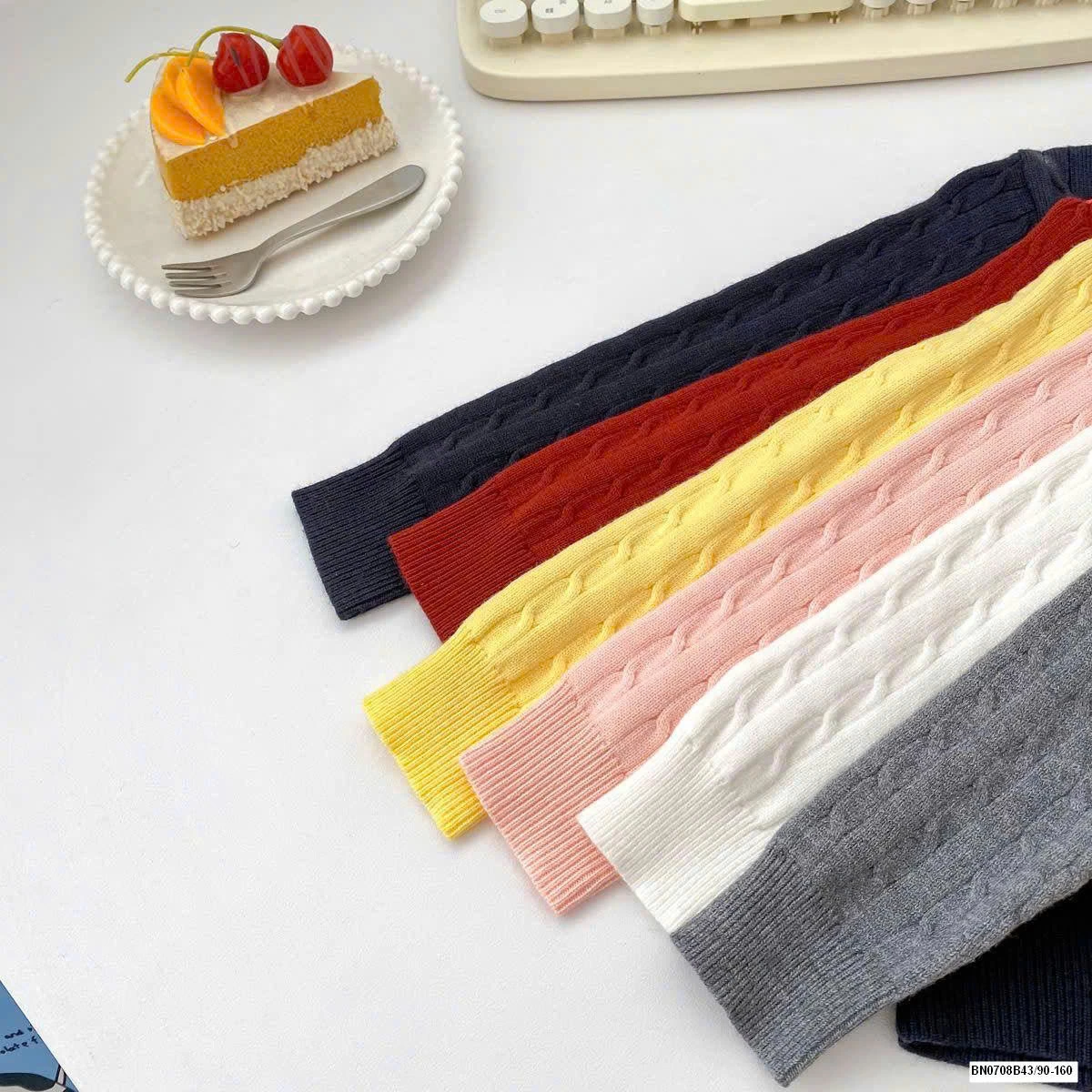 ÁO LEN CARDIGAN TRÁI TIM BG