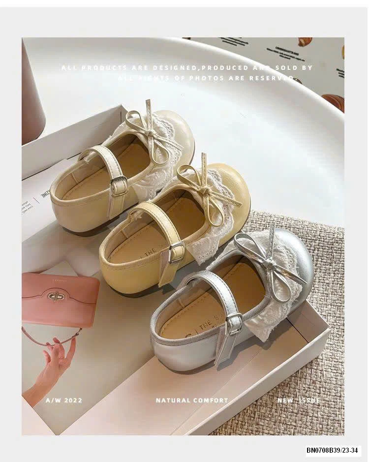 GIÀY BÚP BÊ REN NƠ BG