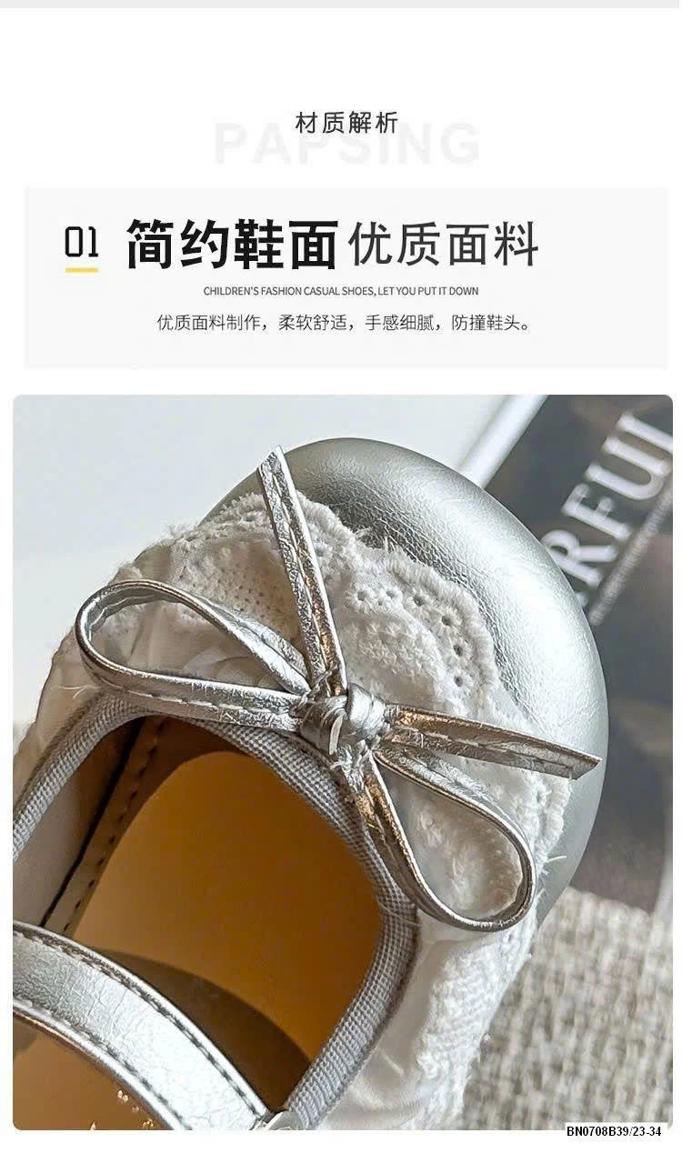 GIÀY BÚP BÊ REN NƠ BG