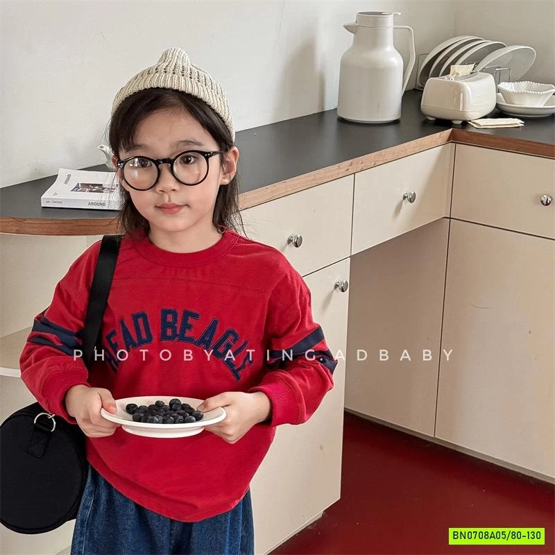 ÁO THUN IN CHỮ SỌC TAY ADBABY