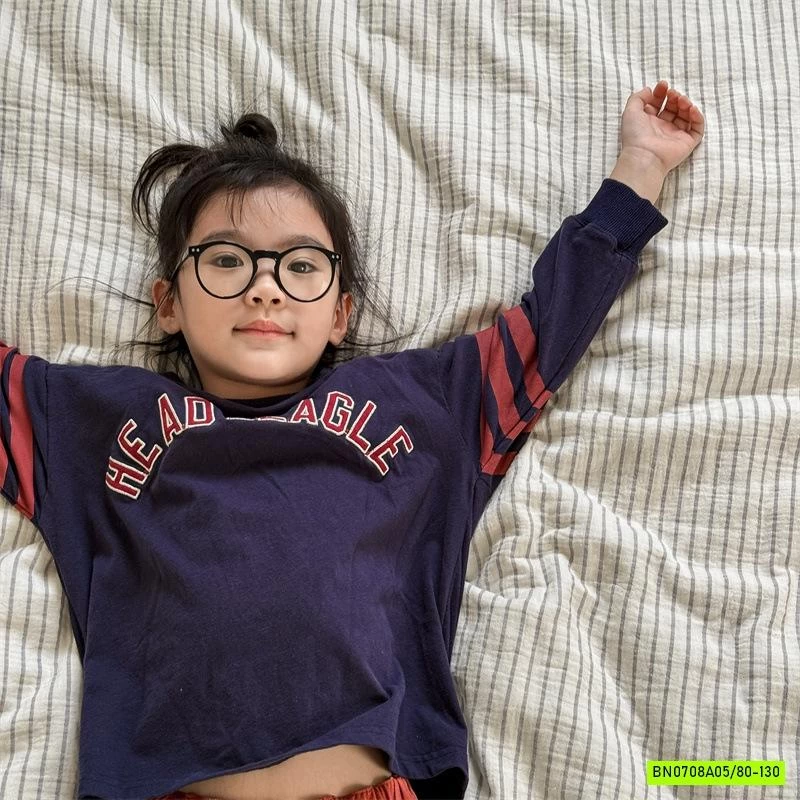 ÁO THUN IN CHỮ SỌC TAY ADBABY